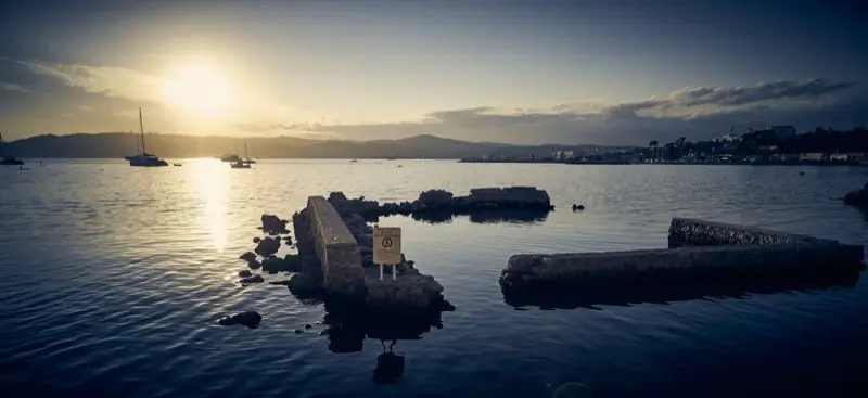 Sunset over harbor | 2015 | France